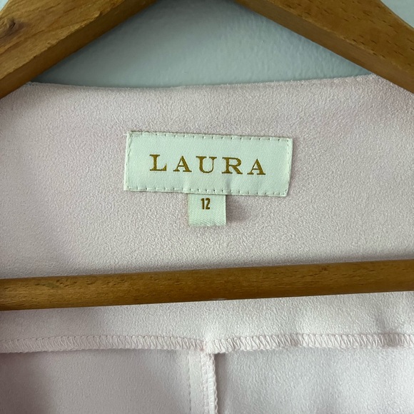 Soft pink “feels like suede” Laura blazer/coat. - Picture 2 of 5